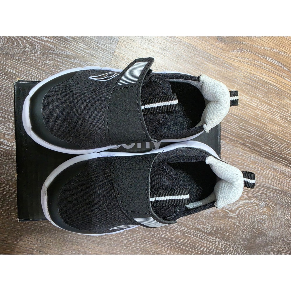 Saucony Breeze Jr Black White Slip On Sneakers Toddler Size 6M SL267795